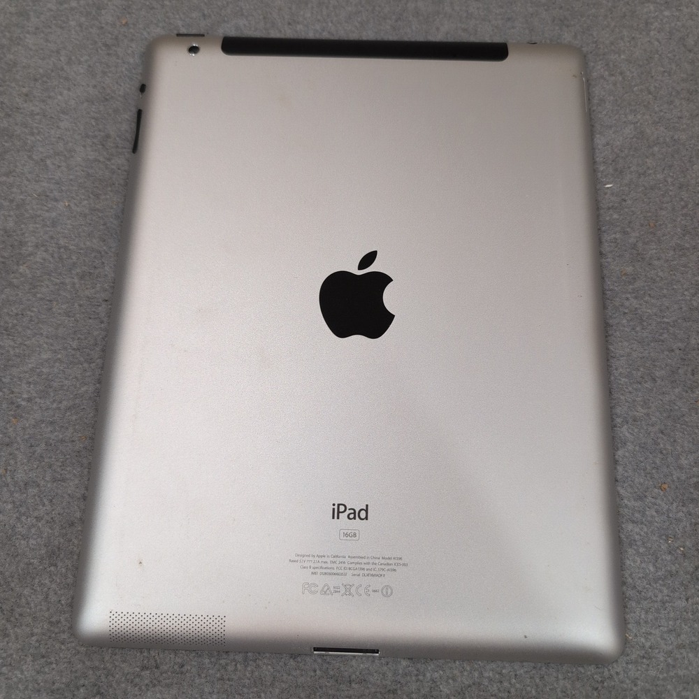 Apple iPad 2nd Gen A1396 16GB Silver WiFi Cellular Tablet Untested NA306 - Picture 4 of 5